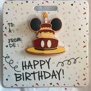 Disney Pin Happy Birthday Mickey Mouse Cake